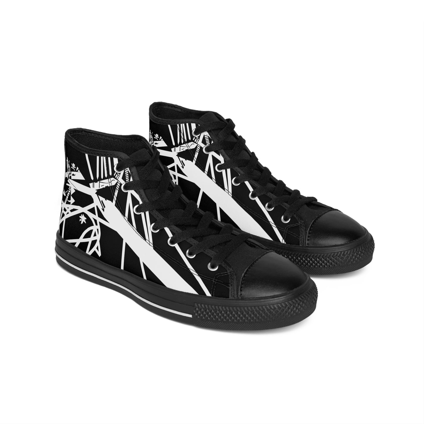Van Halen 1980 Eddie Van Halen Danelectro/Charvel Star Men's High-top Sneakers Sz. 8-14