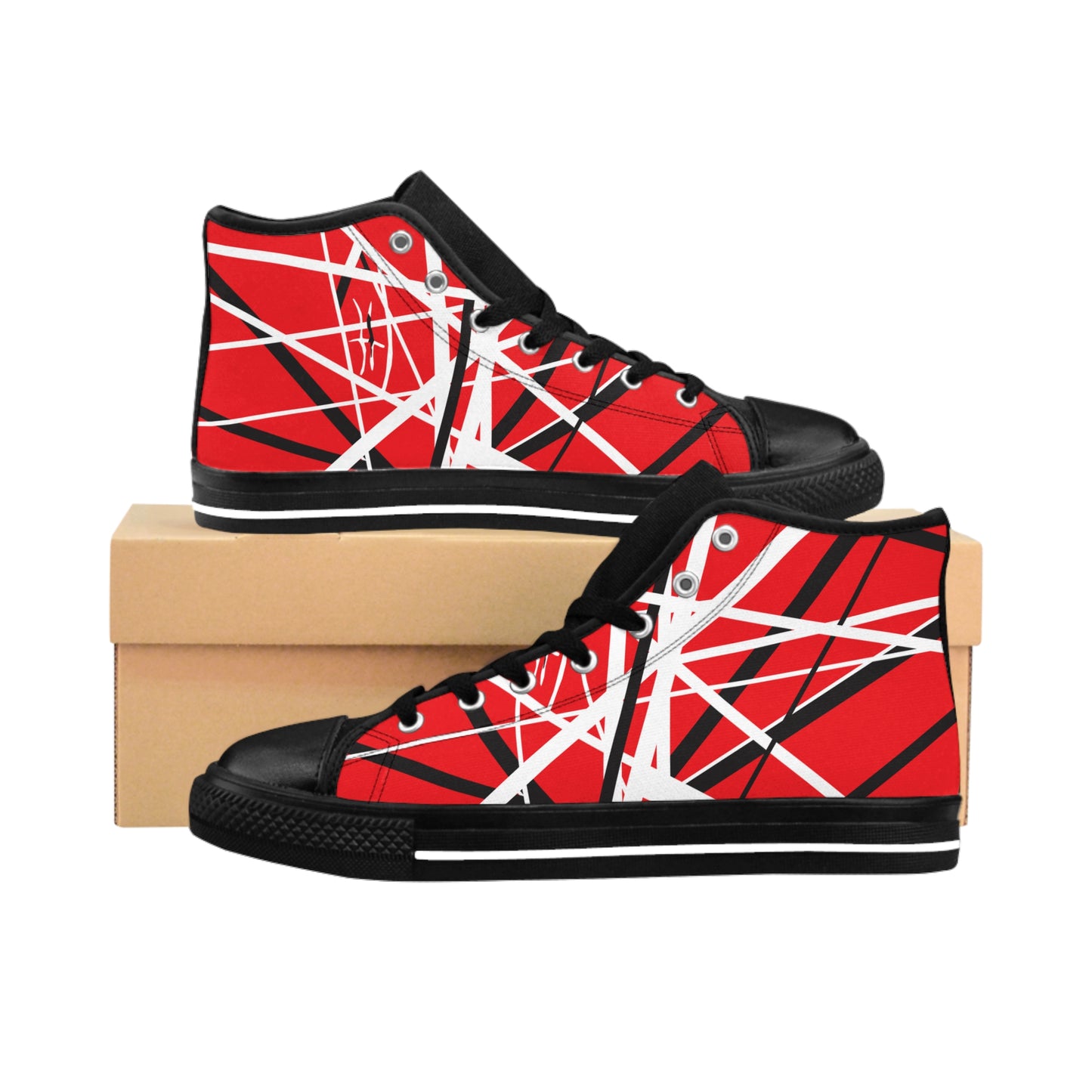 Van Halen Tribute Frankenstrat High-top Men's Sneakers Sz 8-14