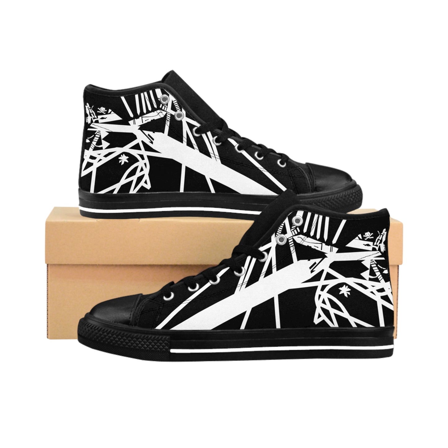 Van Halen 1980 Eddie Van Halen Danelectro/Charvel Star Men's High-top Sneakers Sz. 8-14