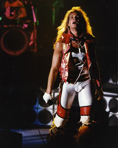 Van Halen David Lee Roth 1981 "Spandex" BLK/Red or WH/ Red - WOMEN'S