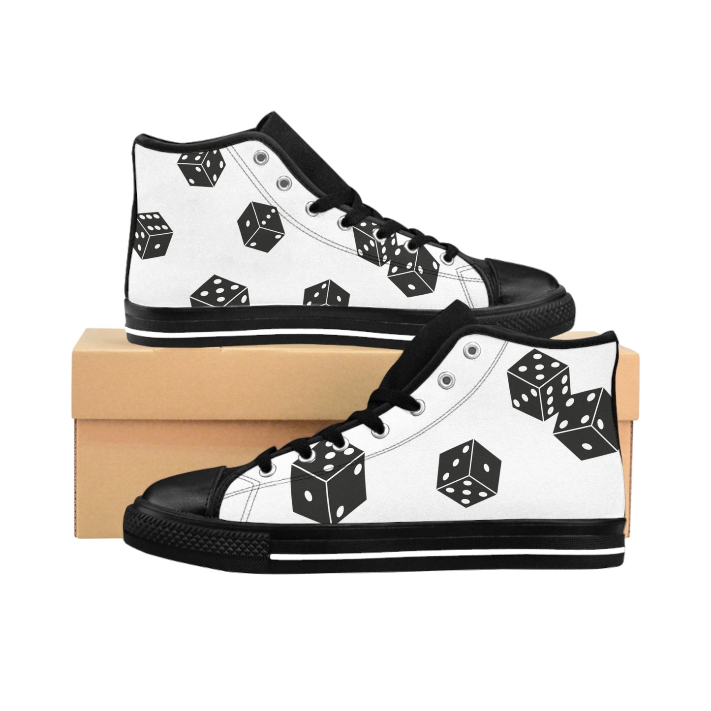 Van Halen 1984 Eddie Van Halen Dice Men's High-top Sneakers Sz. 8-14