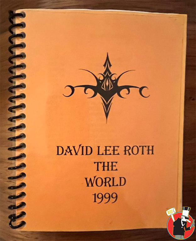 David Lee Roth "The World" Tour Itinerary and Setlists w/ DLR Art 1999