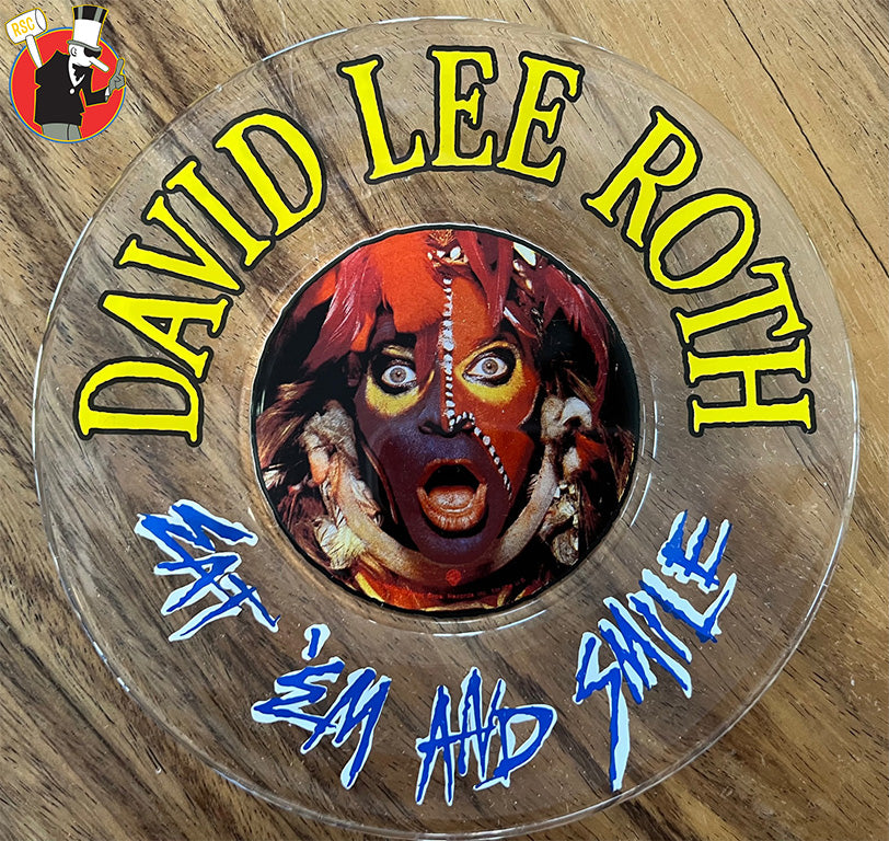 SOLD! David Lee Roth Eat 'Em and Smile Promotional Dining Plate 1986