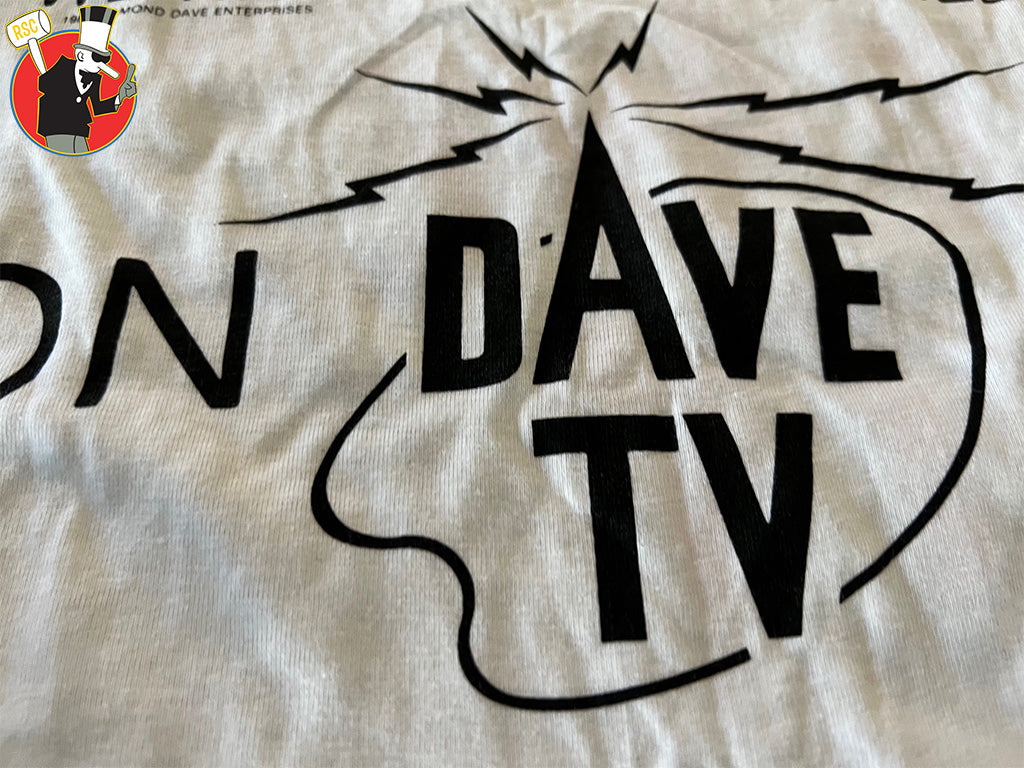 David Lee Roth Dave TV Original Promotional Baseball T-Shirt 1985