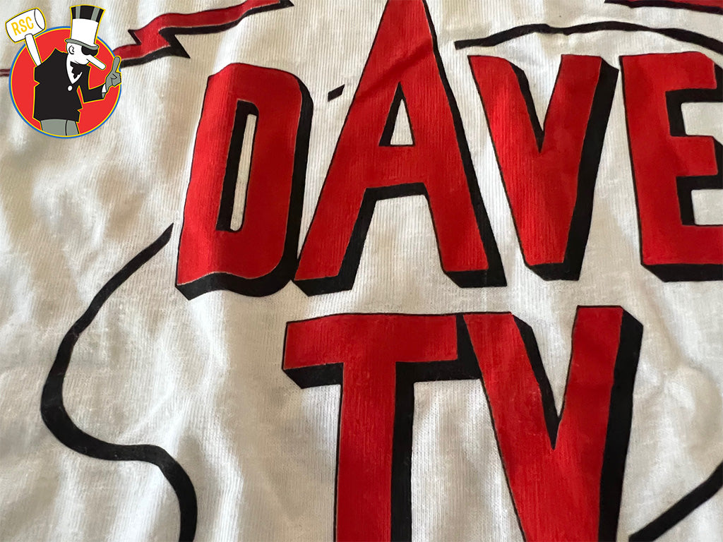 David Lee Roth Dave TV Original Promotional Baseball T-Shirt 1985