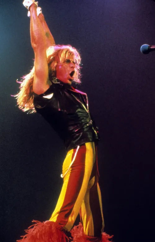Van Halen David Lee Roth 1983 "Spandex" Gold / Maroon - MEN