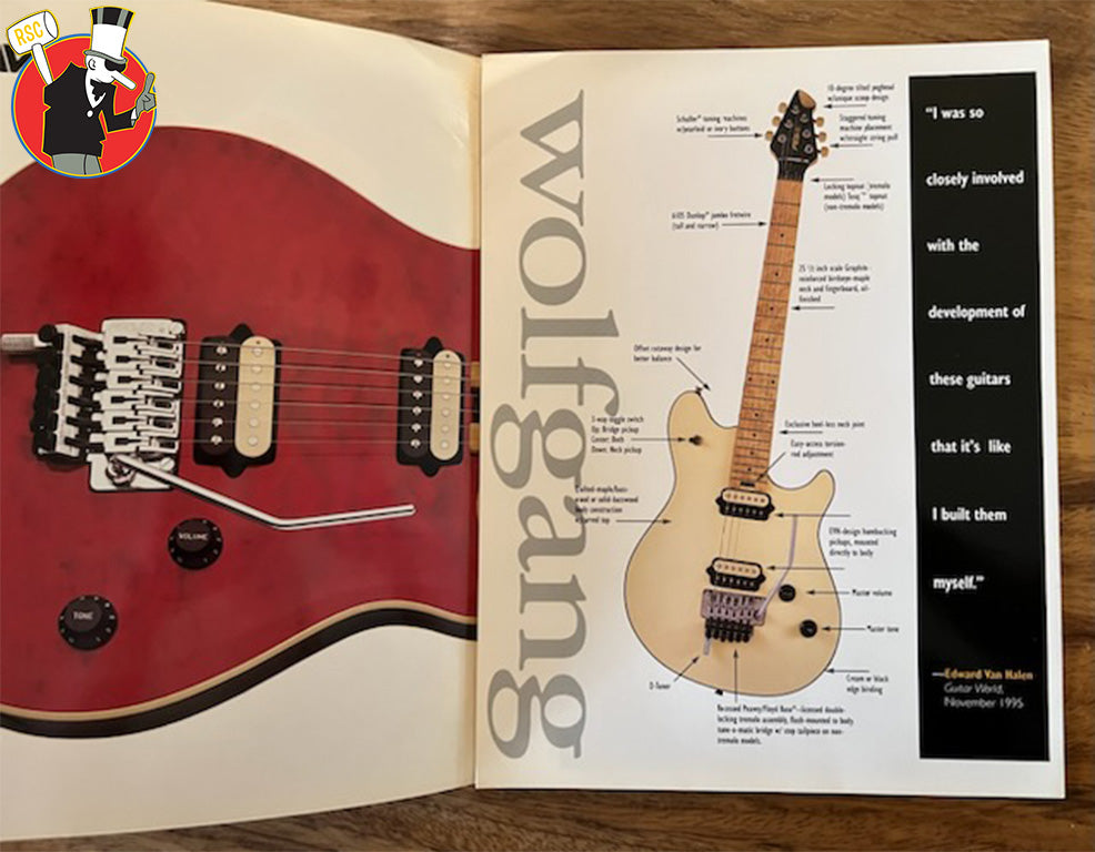 Eddie Van Halen Peavey Wolfgang Promo Foldout 1996