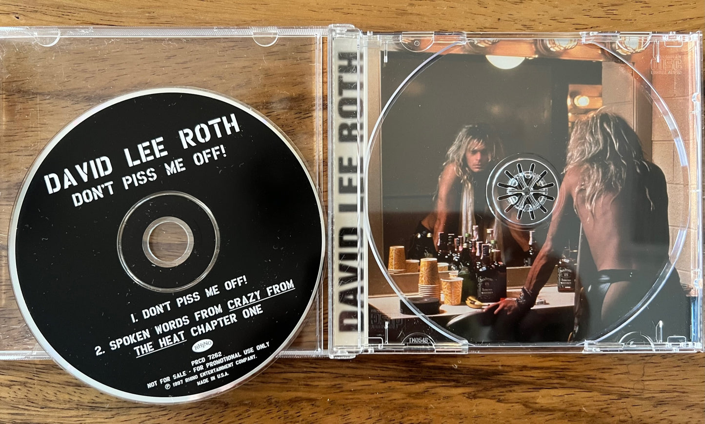 SOLD! David Lee Roth Hand Written Lyrics "Don't Piss Me Off" Rare One of Kind 1997 w/ CD