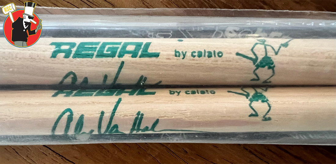 Alex Van Halen Regal Tip 17.75" Signature Drumsticks RARE New in Package!