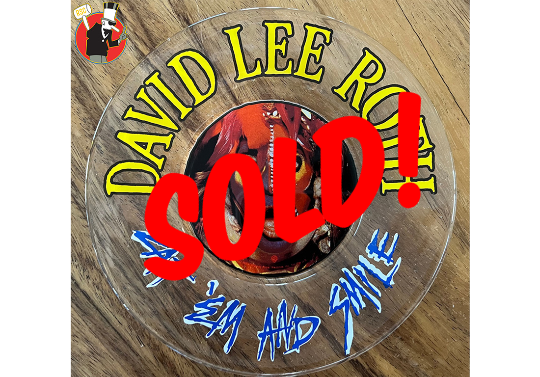 SOLD! David Lee Roth Eat 'Em and Smile Promotional Dining Plate 1986