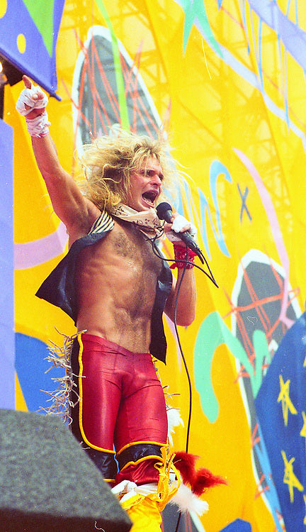 Van Halen David Lee Roth 1981 "Spandex" Dark Red - MEN
