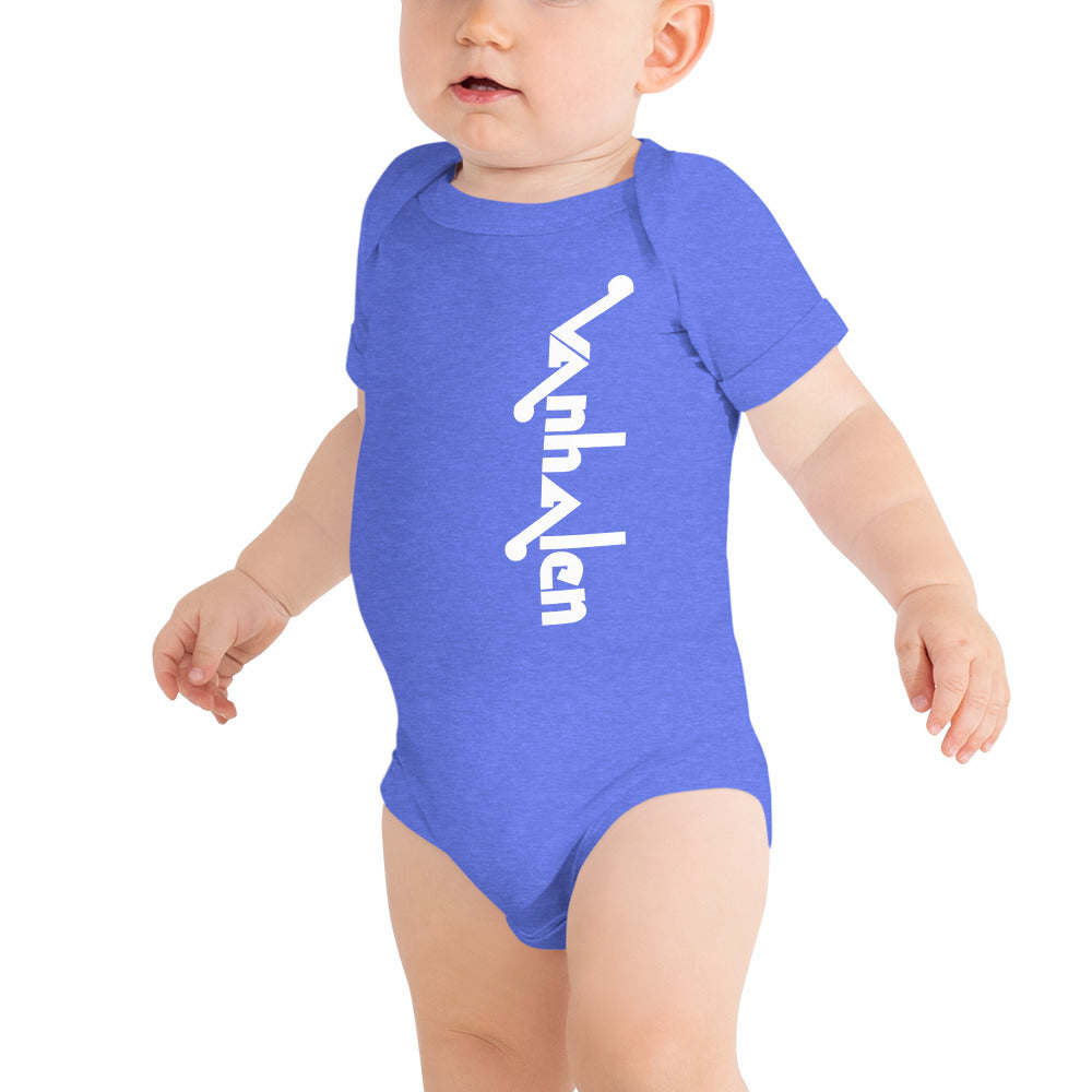Van Halen ORIGINAL Logo 1974-1978 Baby short sleeve onsie