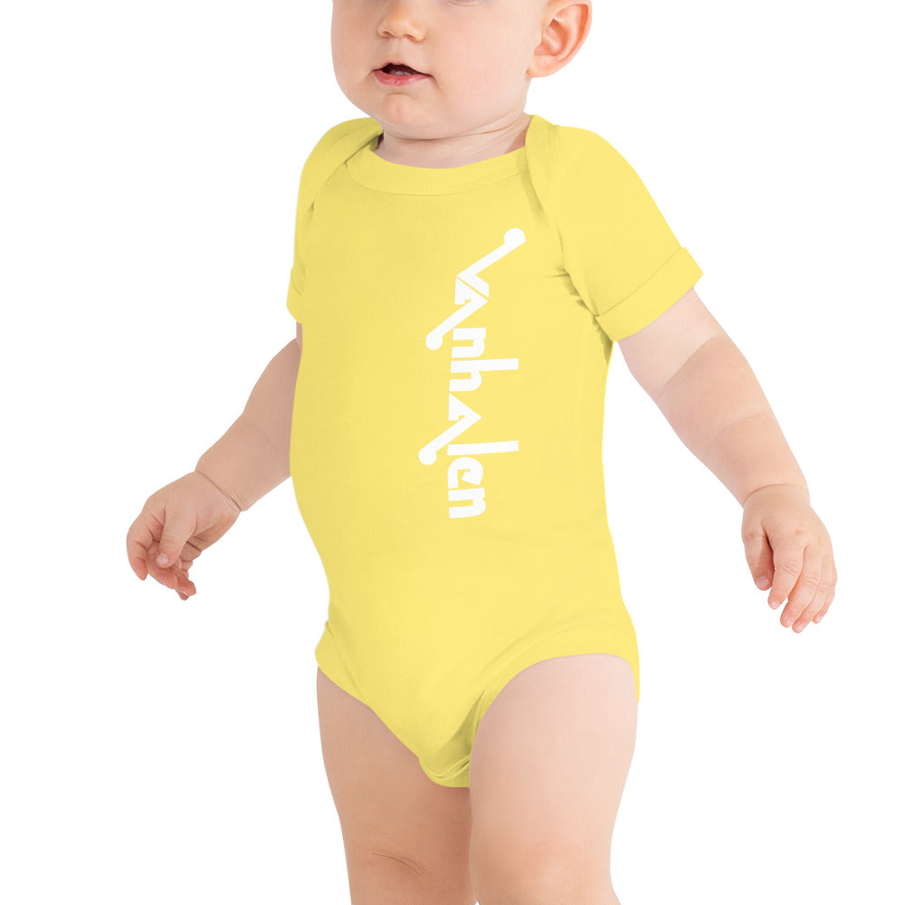Van Halen ORIGINAL Logo 1974-1978 Baby short sleeve onsie