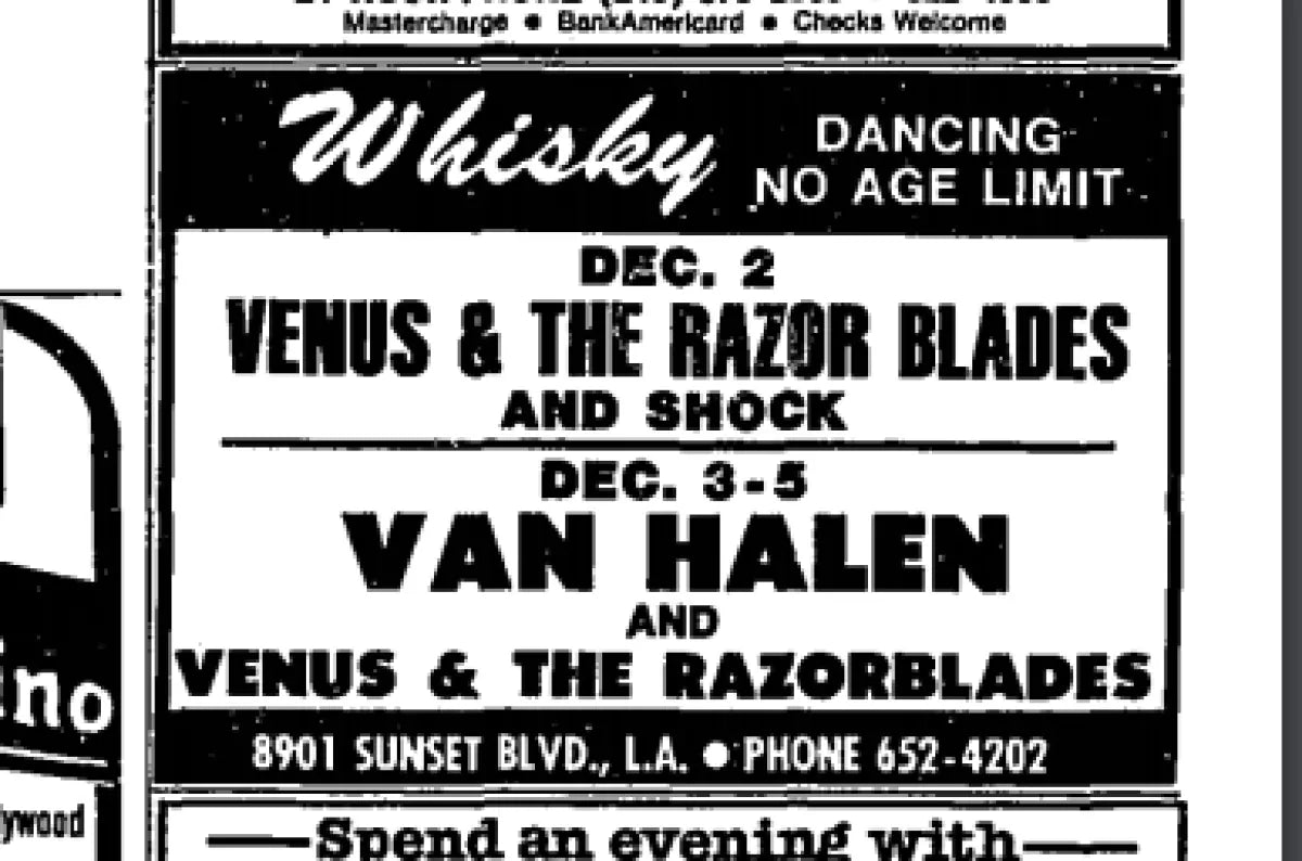 1976 Van Halen Logo Tee- 2 Colors