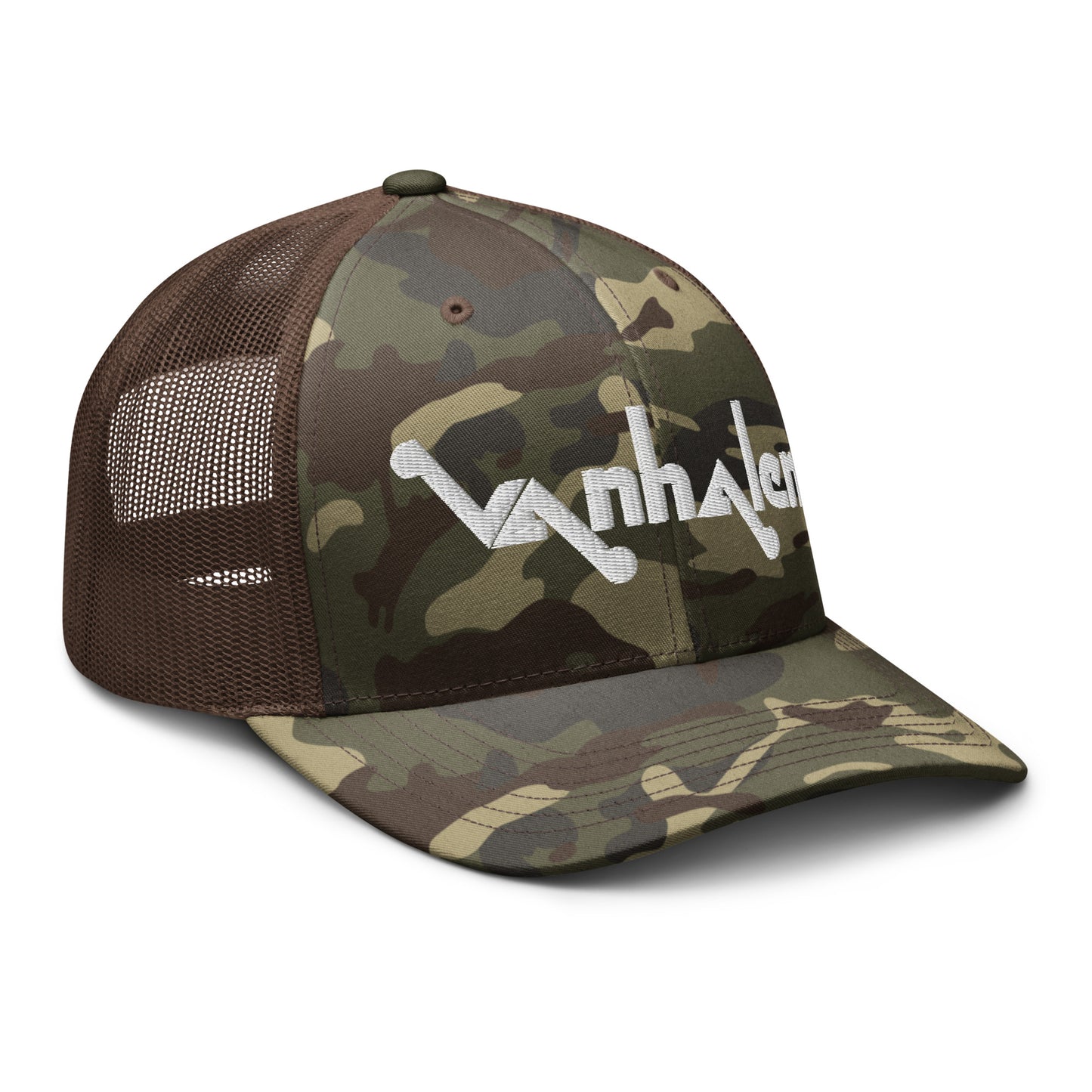 Van Halen ORIGINAL Logo (1974-1978) Retro Camouflage Trucker Hat