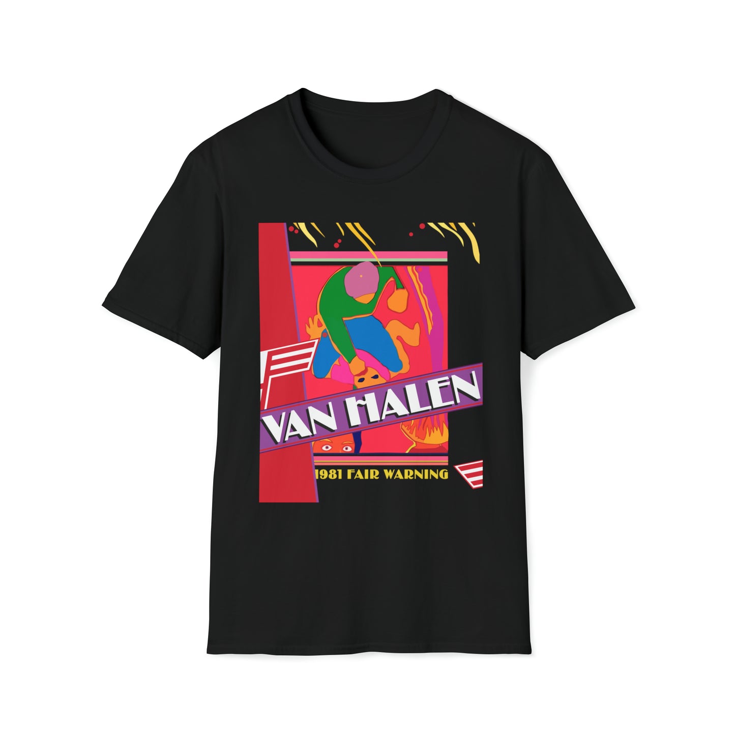 Van Halen 1981 Fair Warning Tour Book T-Shirt