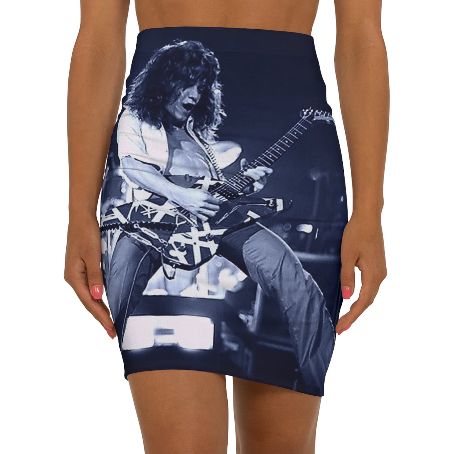 Eddie Van Halen 1978 True Blue Women's Mini Skirt