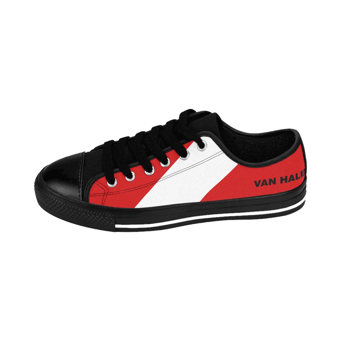 Van Halen 1982 Diver Down Women's Low-Top Sneakers Sz. 6-12