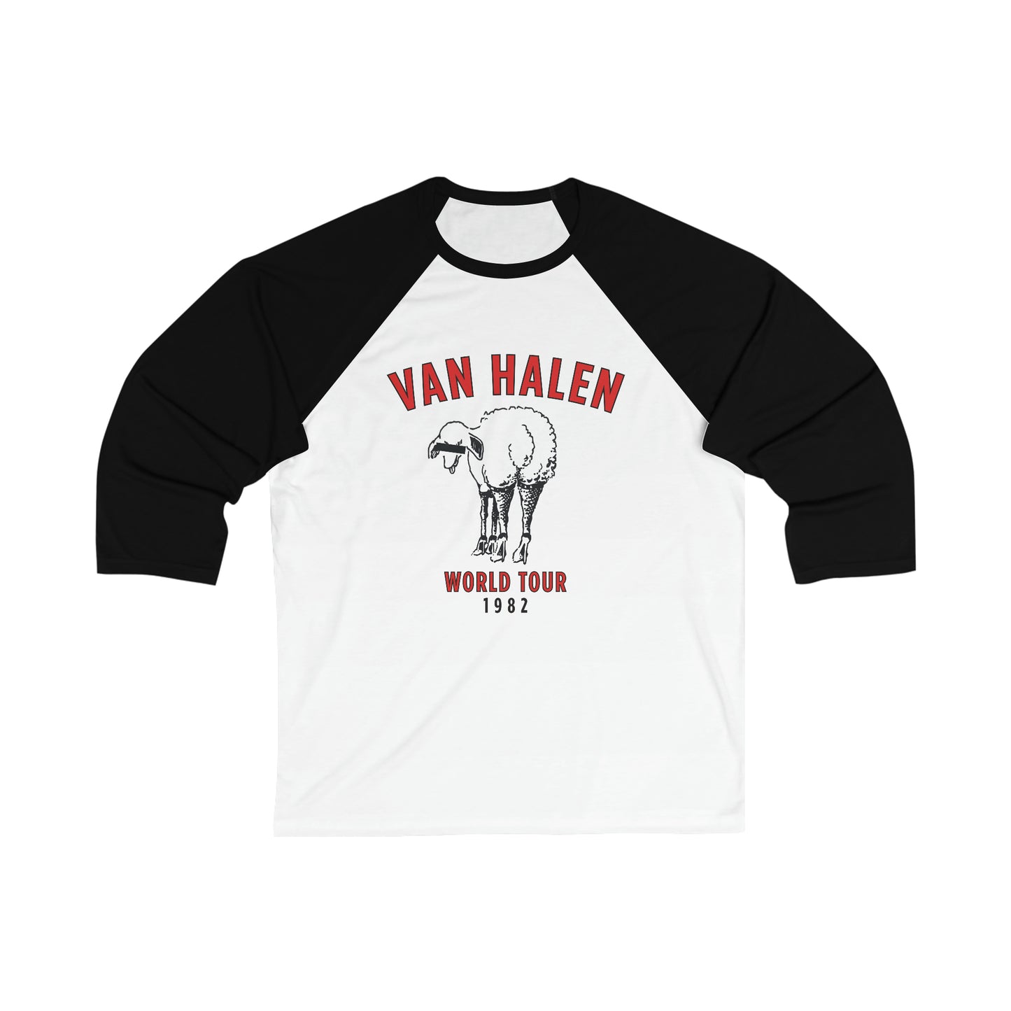 Van Halen "Hide Your Sheep" 1982 Tour  3/4 Sleeve T