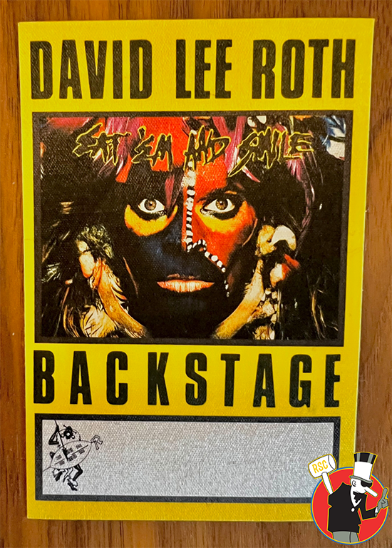 David Lee Roth Sonrisa Salvaje (Wild Smile) Album -Eat 'em & Smile Backstage Pass Vintage 1986