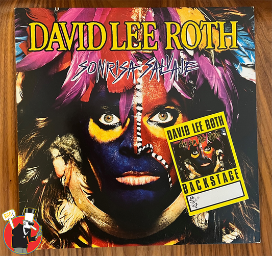 David Lee Roth Sonrisa Salvaje (Wild Smile) Album -Eat 'em & Smile Backstage Pass Vintage 1986