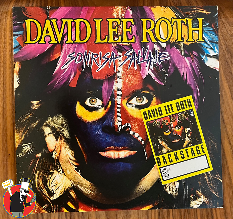 David Lee Roth Sonrisa Salvaje (Wild Smile) Album -Eat 'em & Smile Backstage Pass Vintage 1986