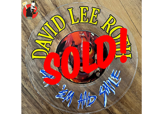 SOLD!      David Lee Roth Eat 'Em and Smile Promotional Dining Plate 1986