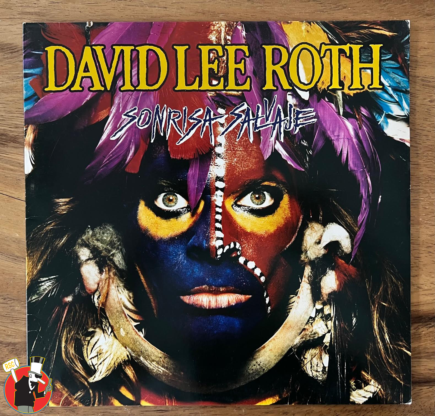 David Lee Roth Sonrisa Salvaje (Wild Smile) Album -Eat 'em & Smile Backstage Pass Vintage 1986