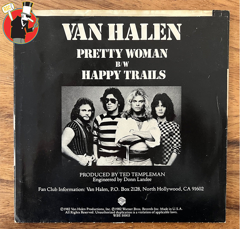 Van Halen "Pretty Woman" 1982 45 Record